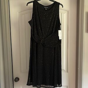 Alex Evenings Black Sleeveless Dress